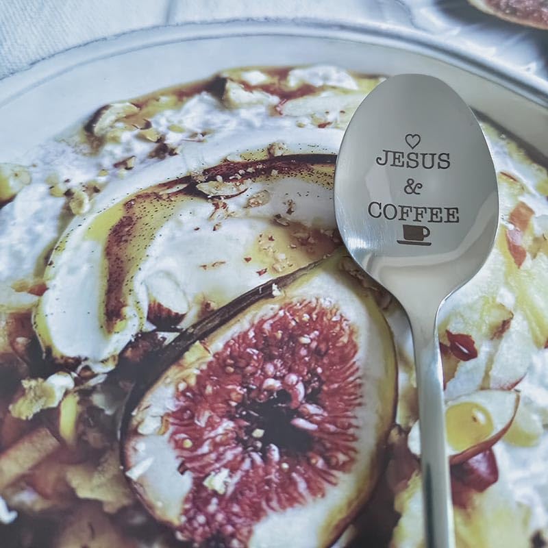 Funny Coffee Lover Spoon - Engraved Stainless Steel Gift For Mom, Dad, Grandma, Birthday - View #2