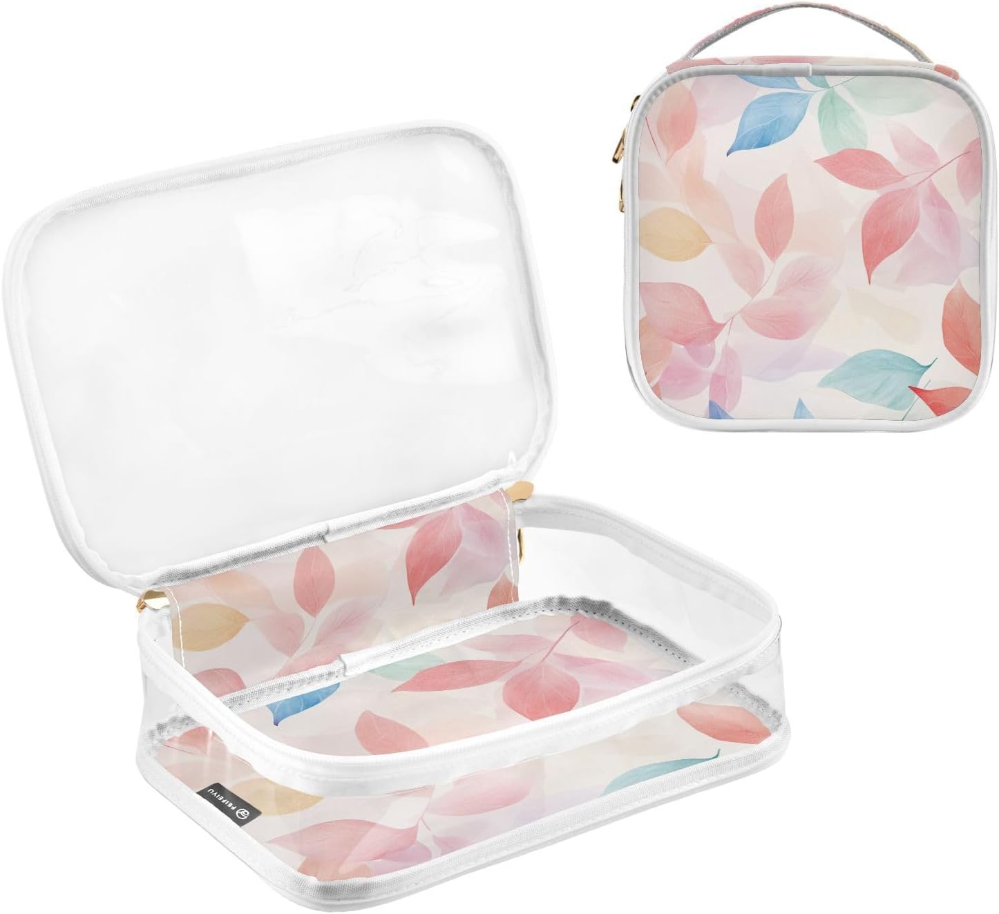 2 Pack clear travel toiletry kit TSA approved multifunctional makeup bag small shaving essentials