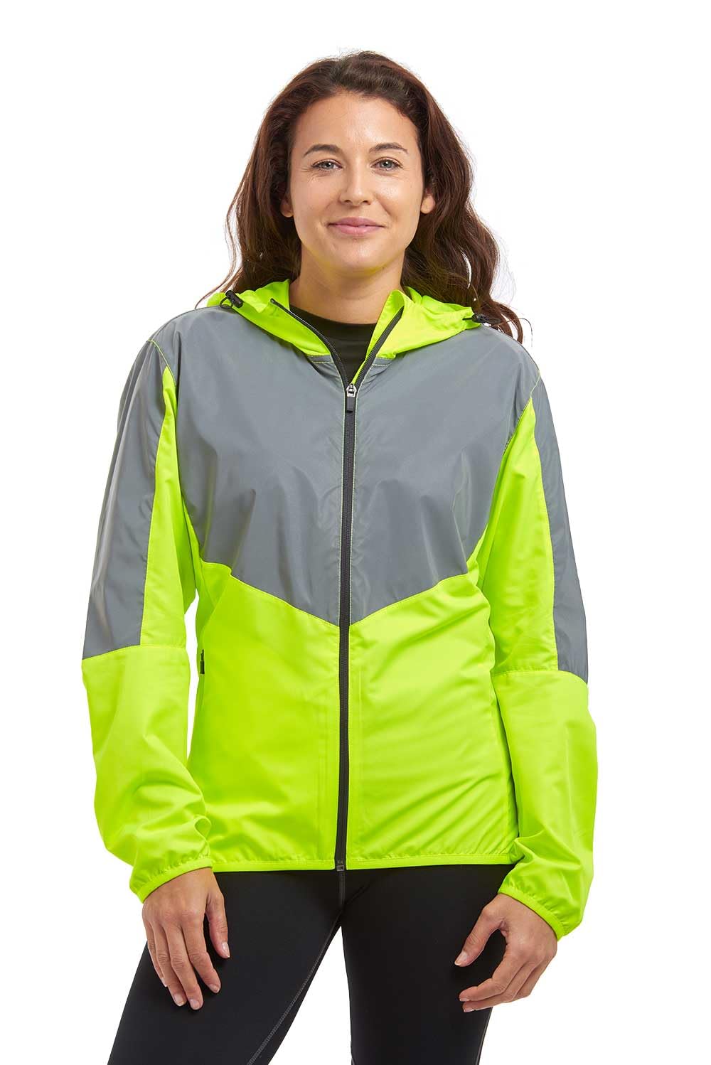 Time To Runwomens Running Jacket With Hood Windproof Reflective
