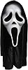 Chaks Fun World Ghost Face Shroud Mask WhiteBlack Standard