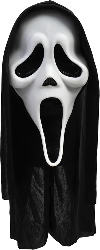 Adult Scream Mask | Classic Ghost Face Slasher, Horror Movie Killer Costume Accessory