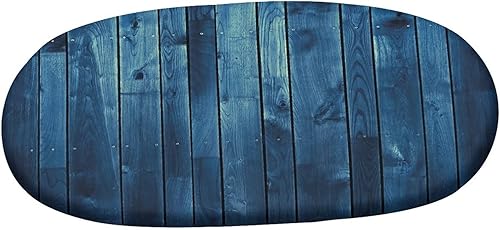 Miniatura 10 de Mantel ovalado ajustable para patio, color gris oscuro, con bordes elásticos, para mesa de mesa de poliéster con bordes elásticos, estilo degradado,