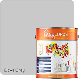 Landlords Weather Shield Smooth Masonry Paint | Storm Proof, Scrub Resistance & Waterproof | Weatherproof Technology Designed with Acrylic Resin for Ultimate Protection 1L Pigeon Grey
