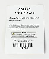 Vista 3 de CD Valve CD2245 Paquete de 6 tapones de bronce, de 1/4 pulgada, con sellador.