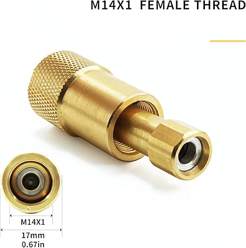 Miniatura 5 de MENSI Adaptador de propano de 14 de pulgada, ajuste de desconexión rápida compatible con Stansport, Camp Chef Mountaineer, Eureka Gonzo, Jetbroil