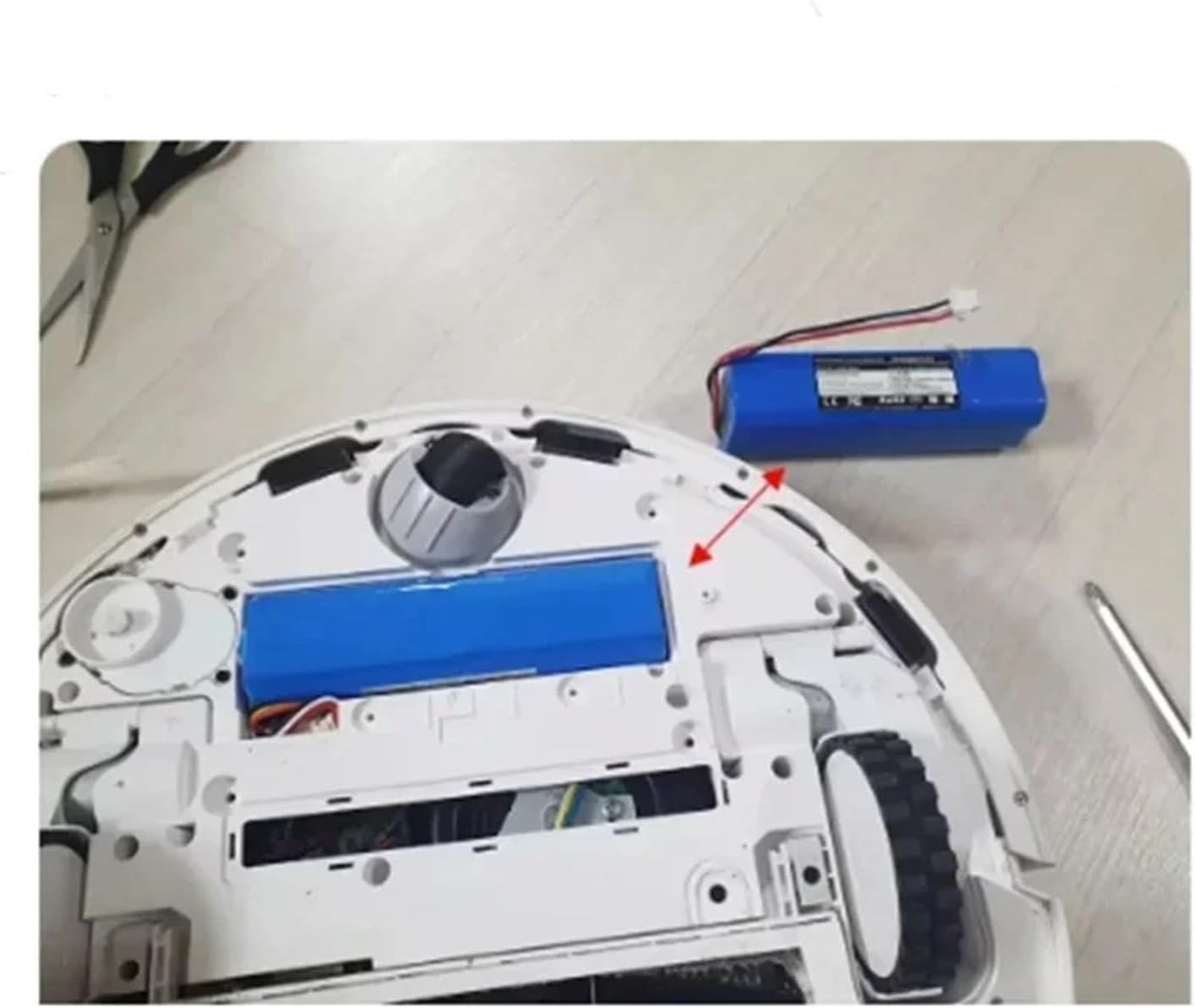 Robot Vacuum Cleaner Battery, Compatible For Xiaomi, Rechargeable Lydsto R1 Viomi S9 Roidmi Eve Plus Neabot Q11 ROEMO SYB2(4000mah)