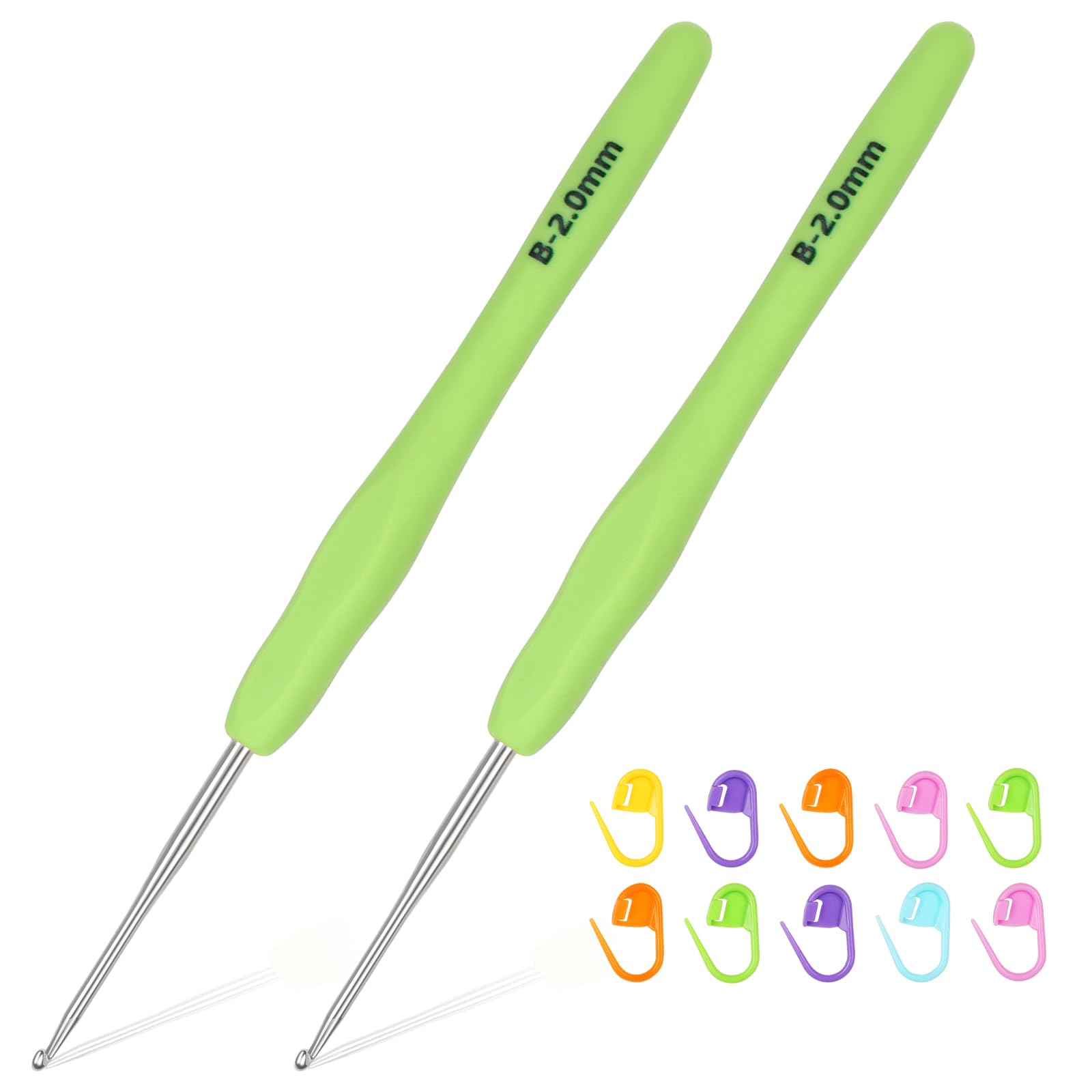 Reessy Lot De 2 Petits Crochets En Métal De 2,5 Mm Avec