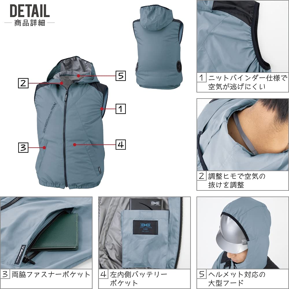 Amazon.co.jp: [ワークプロ] 空調服 セット (電池式セット