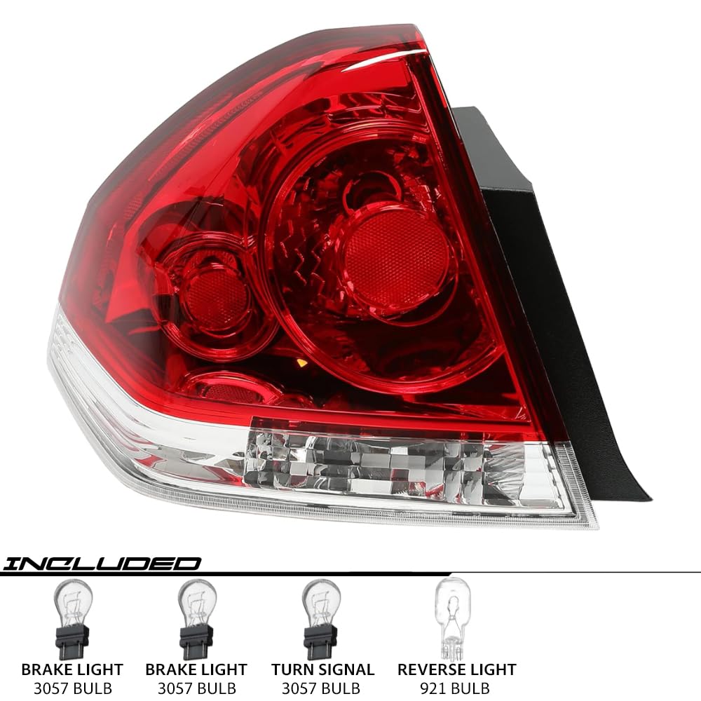 EPIC LIGHTING Halogen Replacement Spec Tail Light Compatible with CHEVROLET 06-13 IMPALA SS LT LTZ LS [ GM2801193 25971598 ] Right Passenger Side