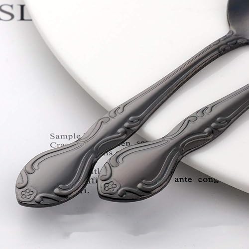 Miniatura 111 de Juego de 12 cucharas de café, mini cucharas de café, cucharas de espresso de acero inoxidable, cucharas pequeñas para postre, té, aperitivo, 4.6