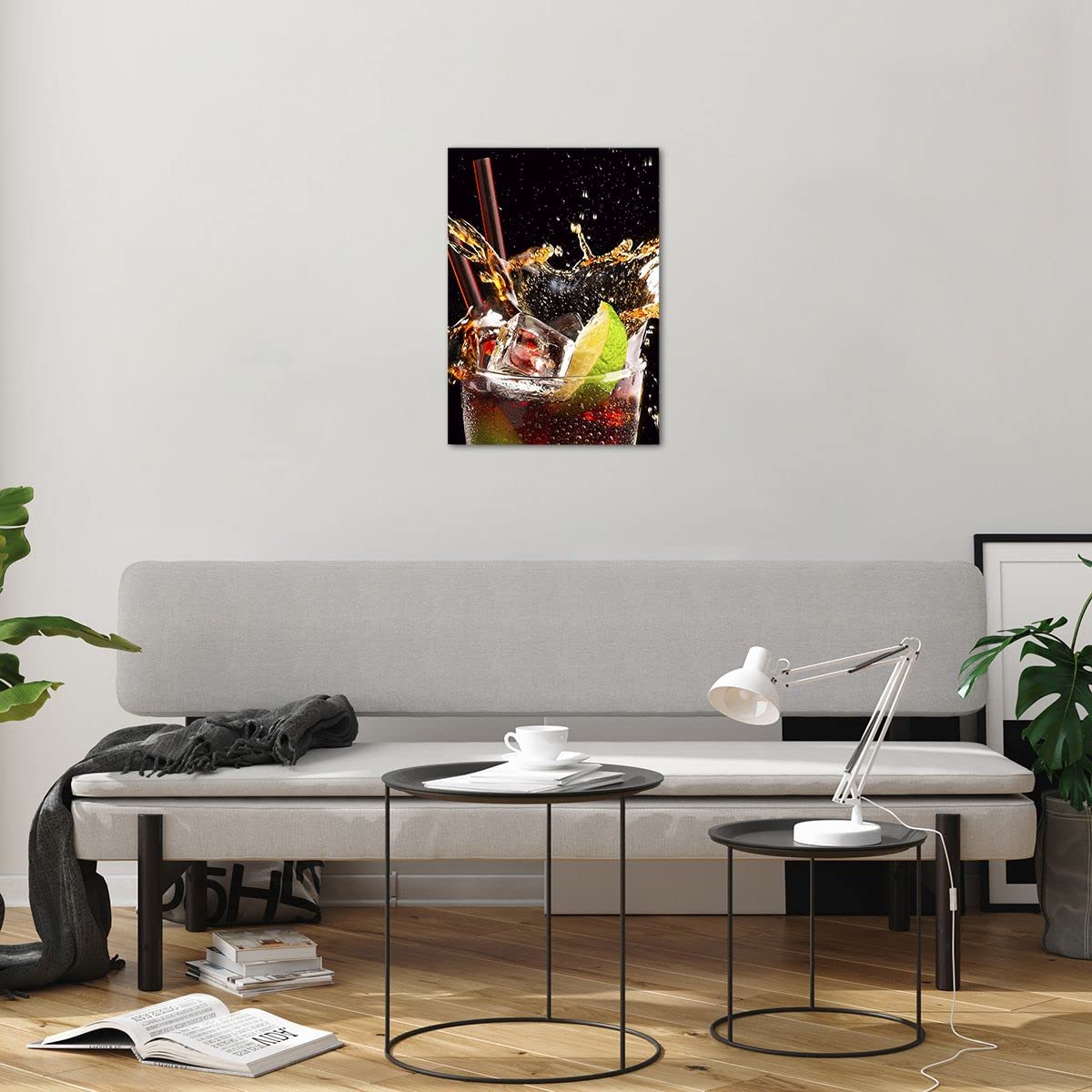 ARTTOR Vidrios Decorativos 100x70cm Cuadro Sobre Vidrio Moderno Arte Deco Pedazo Moderno Grande Cocina Cuadros Pared Impresiones Decoracion Salon Impresión En Cristal Wall Art Prints GAA100x70-5774