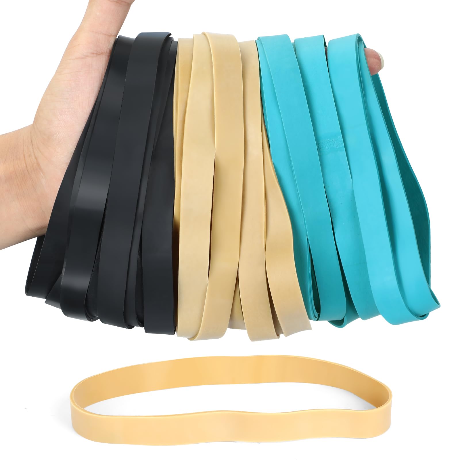 Bandas de goma grandes, 33 unidades, resistentes, bandas de goma de 7 pulgadas, suministros de oficina