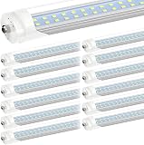 JESLED 8FT LED Bulbs, Single Pin Fa8 Base, 50W (130W Equivalent), 5000K Daylight，6000LM， 8 Foot T8