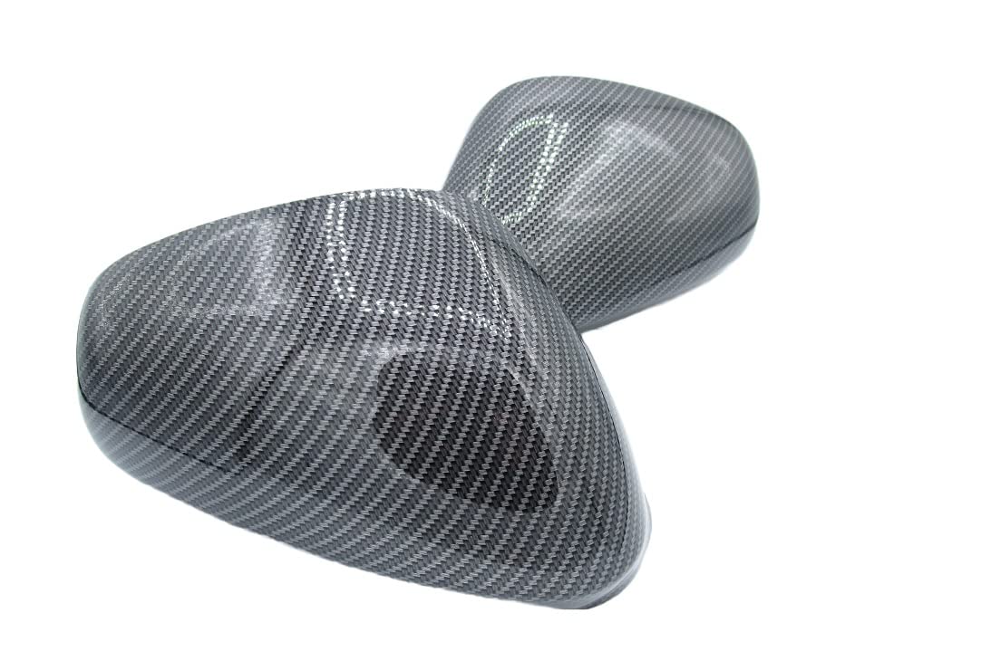 Coppia Calotte Specchio Carbon Look Nuove Coprispecchi Retrovisori Effetto Carbonio Compatibili con Alfa Romeo Giulietta Mito 159