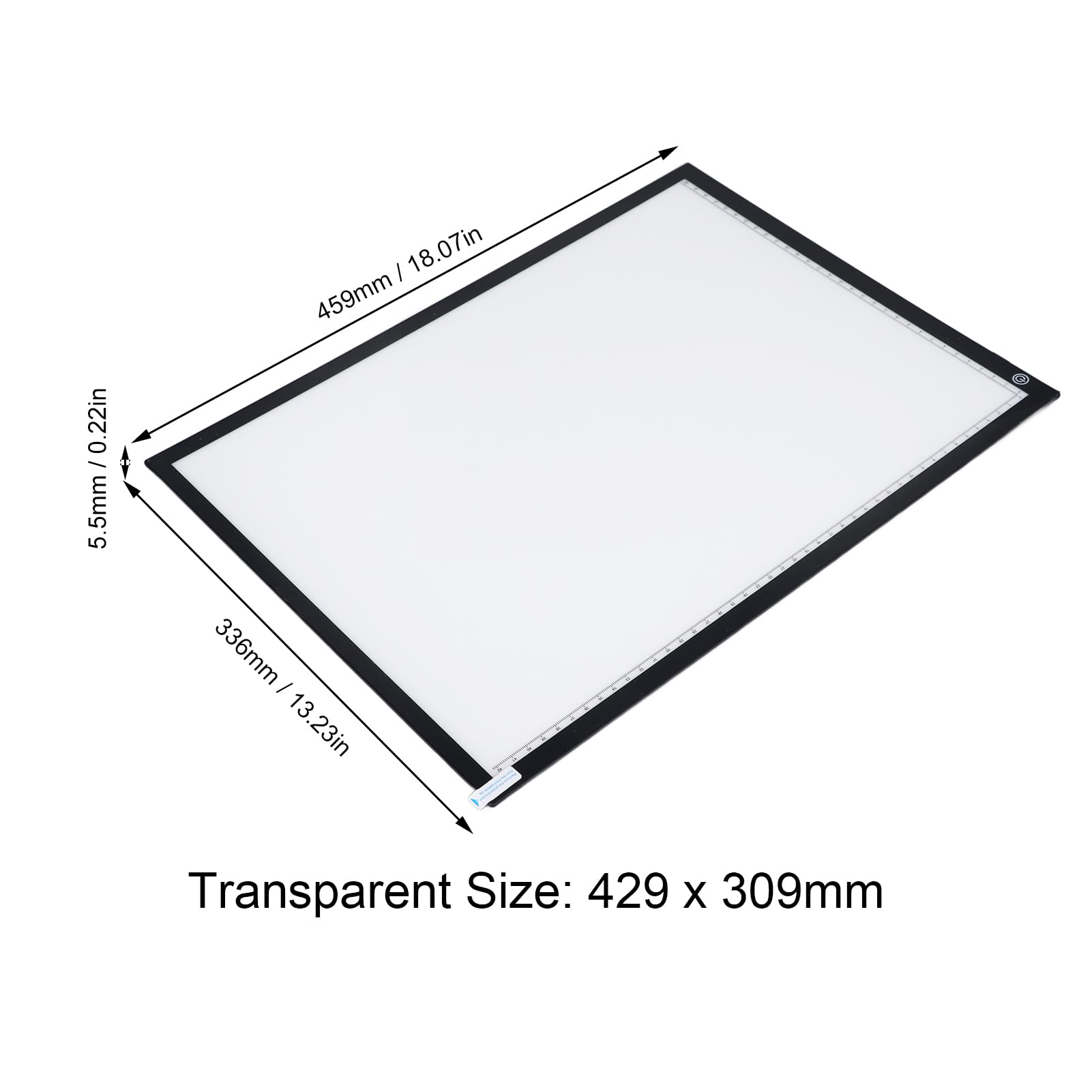 A3 LED Leuchttafel mit dimmbarer USB-Ladungskabel zur Digitalisierung von Kunstwerken, Dias und Negativen