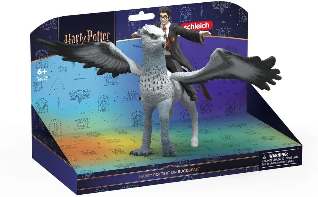 Schleich Harry Potter - 2PC Harry on Buckbeak Figurines - Toys for Kids Ages 6+ | 14947