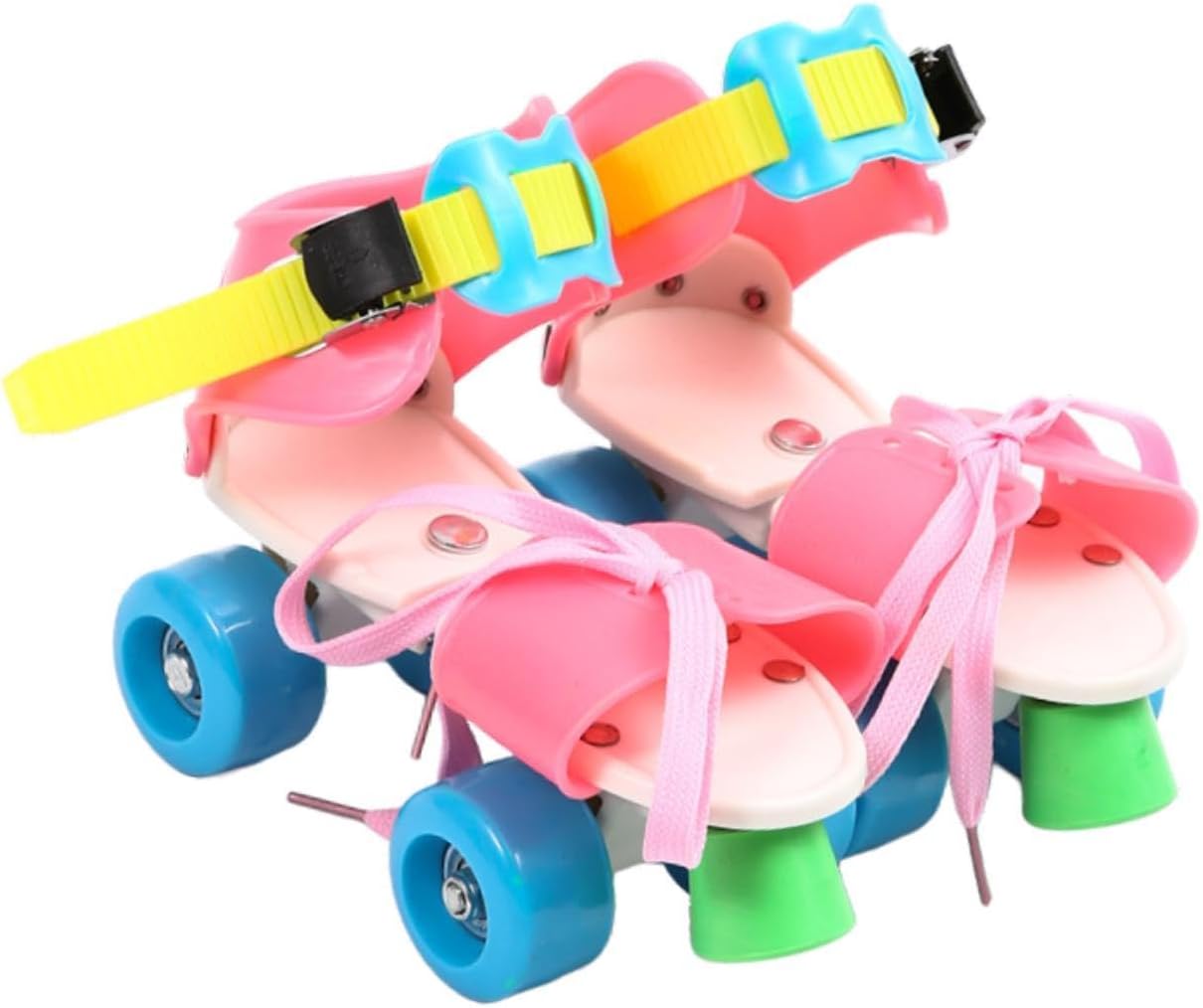 Kids Adjustable Roller Skates Rollerskate,Indoor and Outdoor,4 Wheels Quad Skates for Boys and Girls Beginner Gift