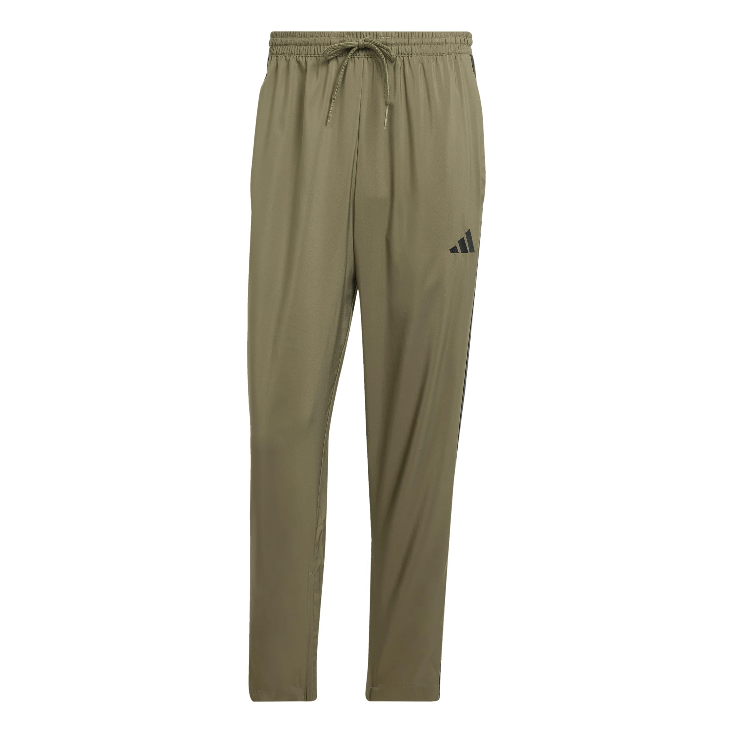 Adidas Men Essentials 3 Stripes Stanford Pants Open Hem Black