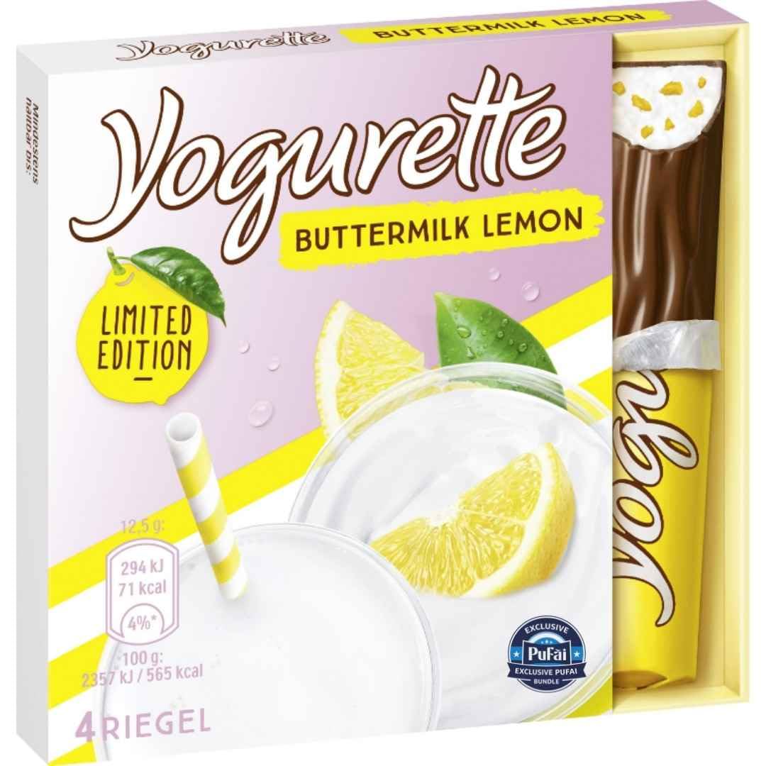 PUFAI Bundle – Schokoriegel Buttermilch Zitrone 50g x20 – Schokolade mit Buttermilchfüllung & Zitronengeschmack, Snack Riegel