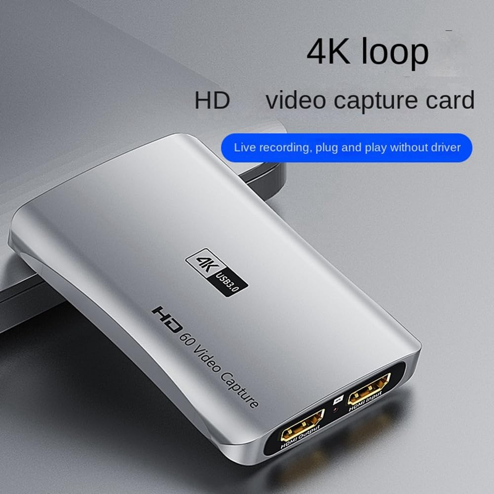 Tarjeta de Captura de Video 1080P 4K Compatible con USB 3.01080P 60FPS Tarjeta de Captura de Video HD Tarjeta de Captura de GrabacióN en