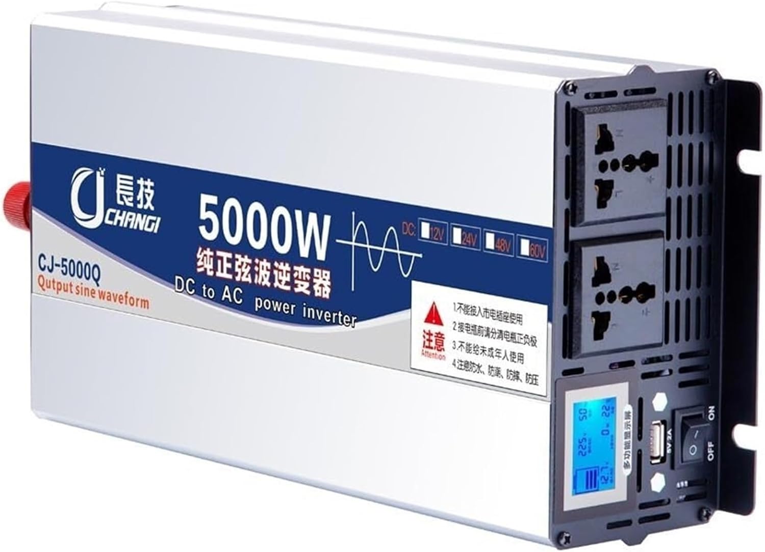 3000W 応じる 12000W 純正弦波パワーインバーター、DC (12 24 48 60V 