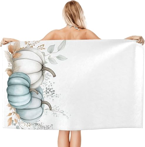 Miniatura 74 de DADABULIU Bath Towel Christmas Red Snowflake Xmas Beach Towels Soft Absorbent Washcloths Quick Dry Luxury Hotel Quality Towelling for Adults Kids