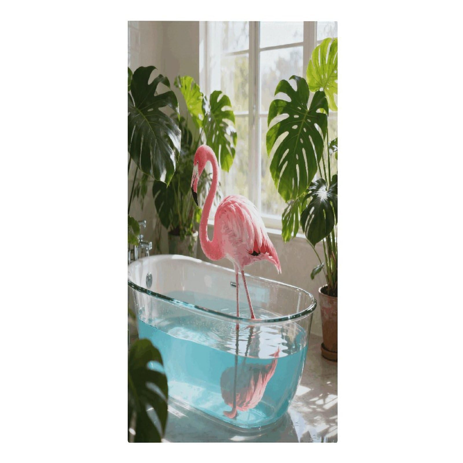 VstaDank Flamingo Whispers Beach Towels Microfiber Absorbent Extra Large Bath Towels Quick Dry Lightweight Thin Pool Towel Soft Swim Travel Towel Beach Accessories for Adult Gift