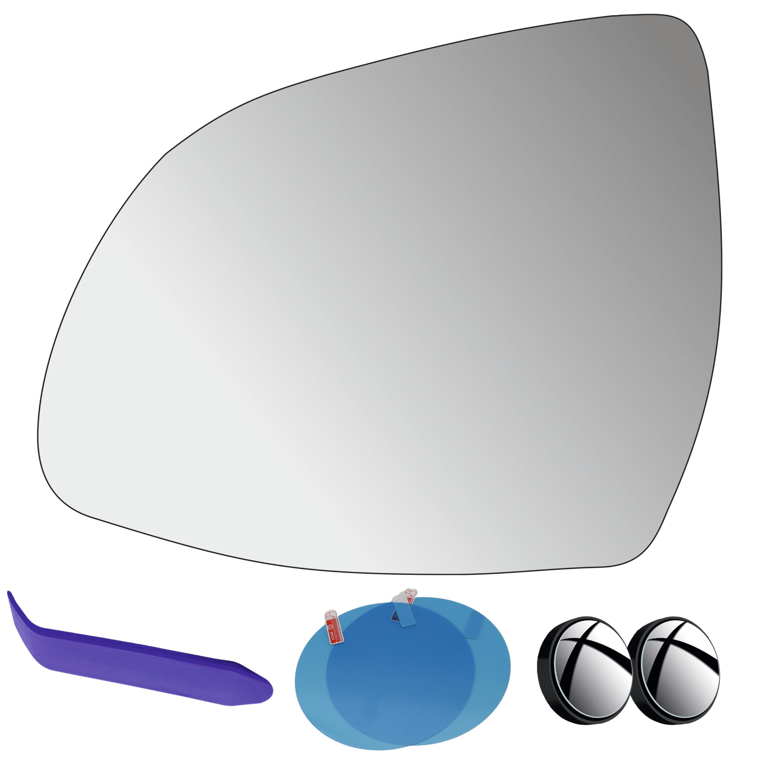 EAP Driver Side Mirror Glass Compatible with BMW X3 2015–2024, X4 2015–2025, X5 2014–2025, X6 2015–2025, X7 2019–2024, XM 2023–2025, Heated Without