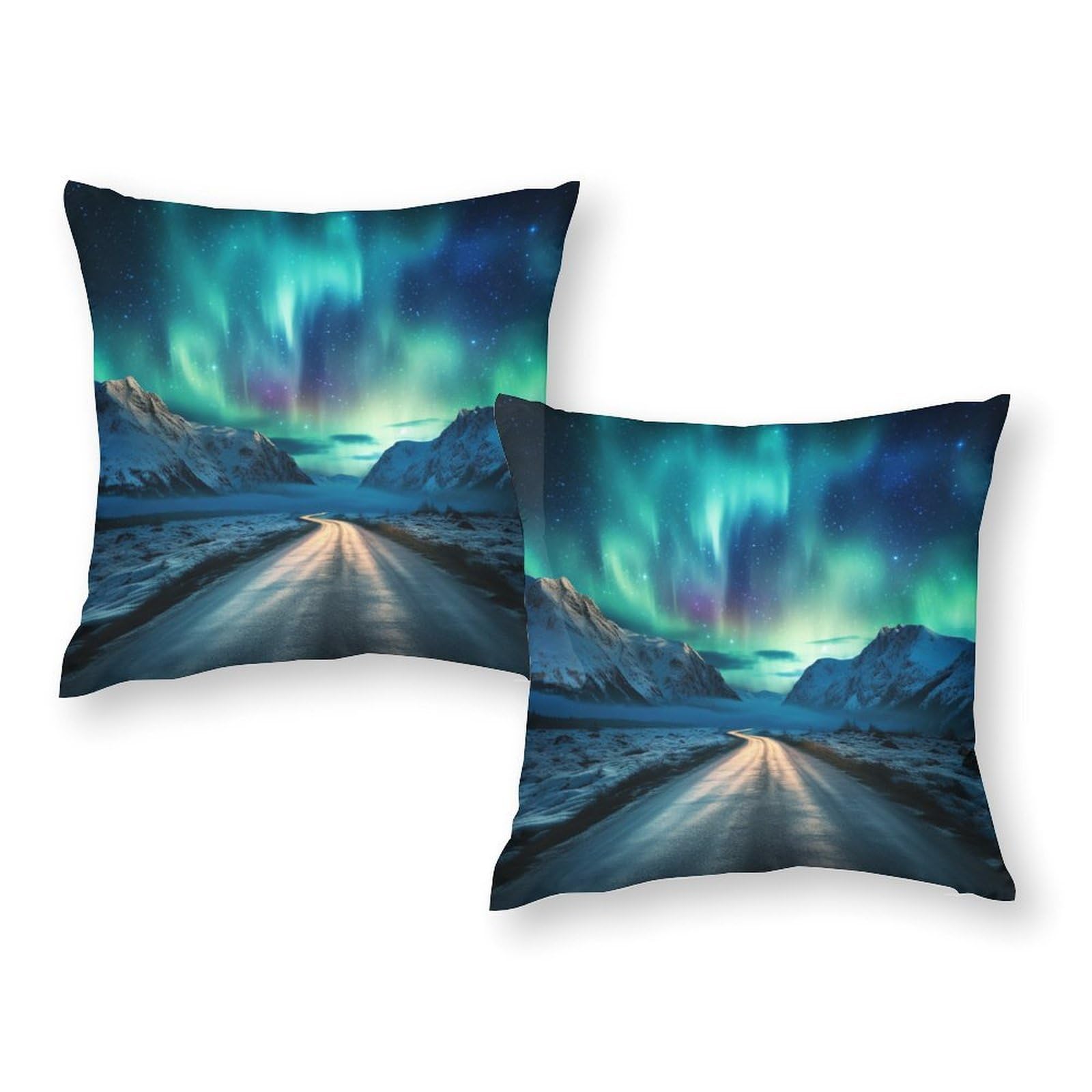 Taie d'oreiller 50x50 cm Aurora Road Journey pour coussins de canapé