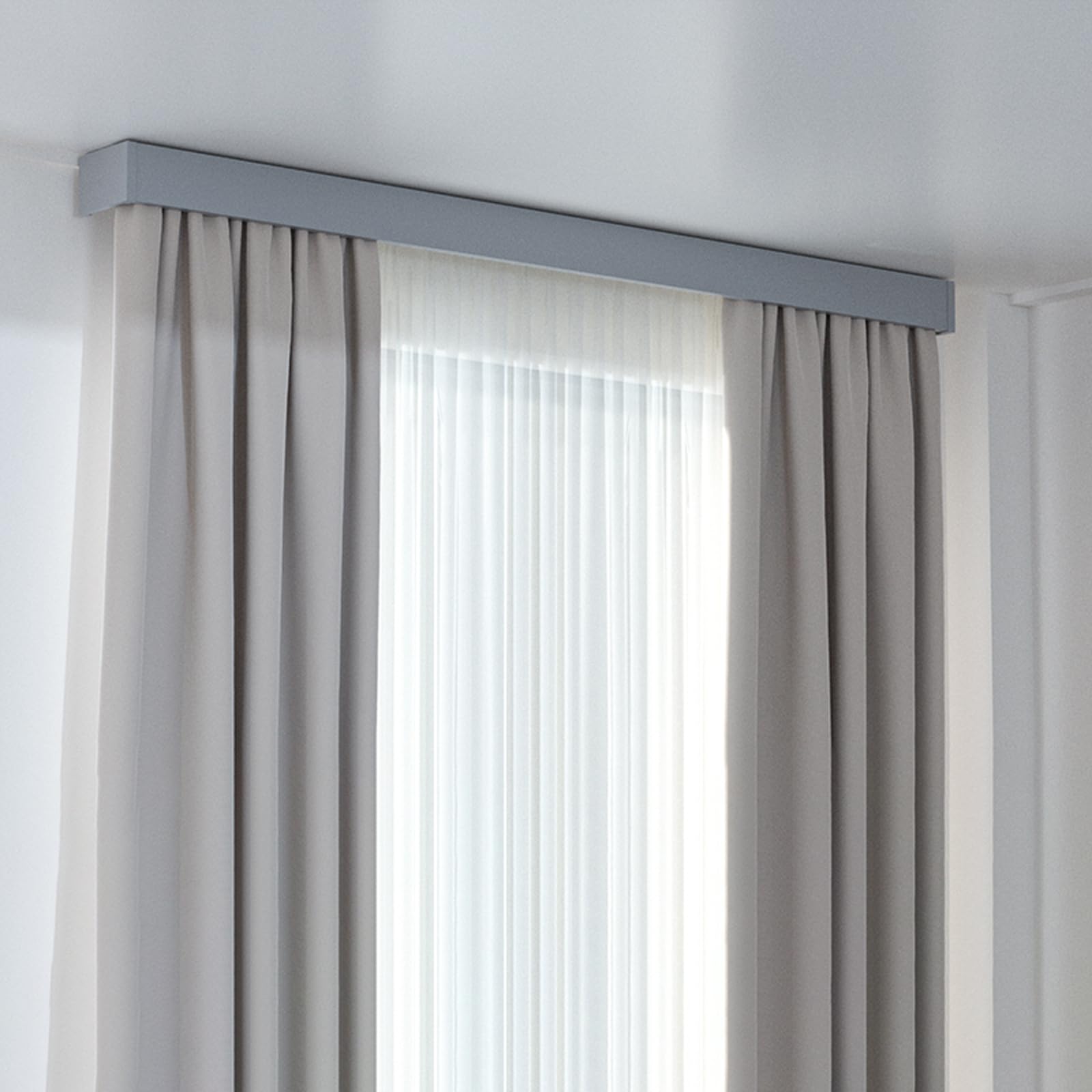 Cantonnière en aluminium plafond sans rail salle de bain et combles perdus