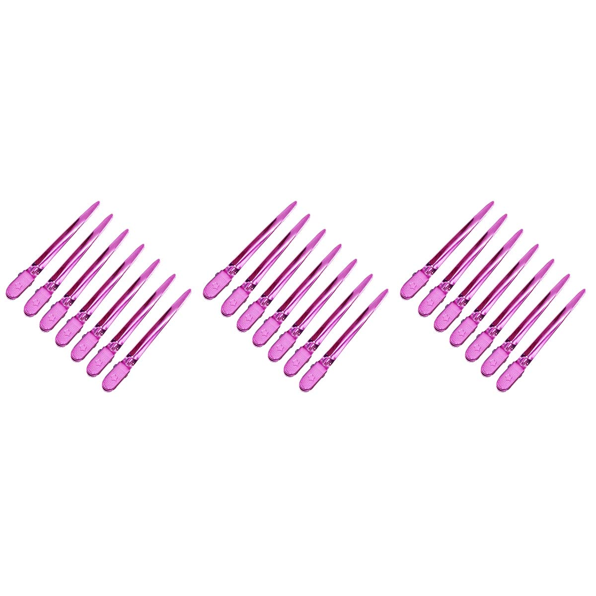 Lurrose 36 Stücke Haarclips Duckbill Haarspangen Clips Barrettes Für Friseural Salon Styling Werkzeuge Frauen Und Mädchen (Rosig)