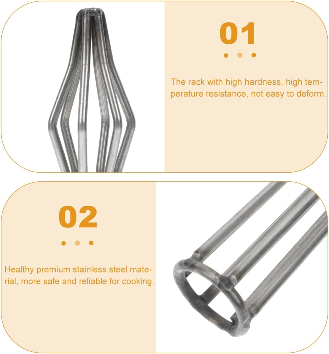 HANABASS Stainless Steel Duck Block 2-Pack Grill Racks for Peking Duck Roasting Shape-Keeping Tool Durable Heat Resistant for Home and Outdoor BBQ image 4