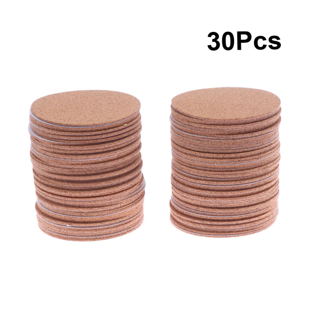 BESTonZON Mini-Plantes 90 Pièces Dessous De Verre en Liège pour Boissons sous-Verres Ronds en Liège Tapis De De Tasse De en Tapis Isolant Table en Bois 100mm Vide