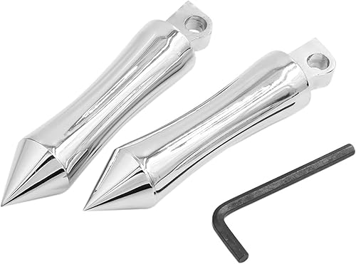 F FIERCE CYCLE 1 par 0.407 in aleación de aluminio motocicleta estribera reposapiés clavija para Harley Davidson macho montaje estriberas soportes