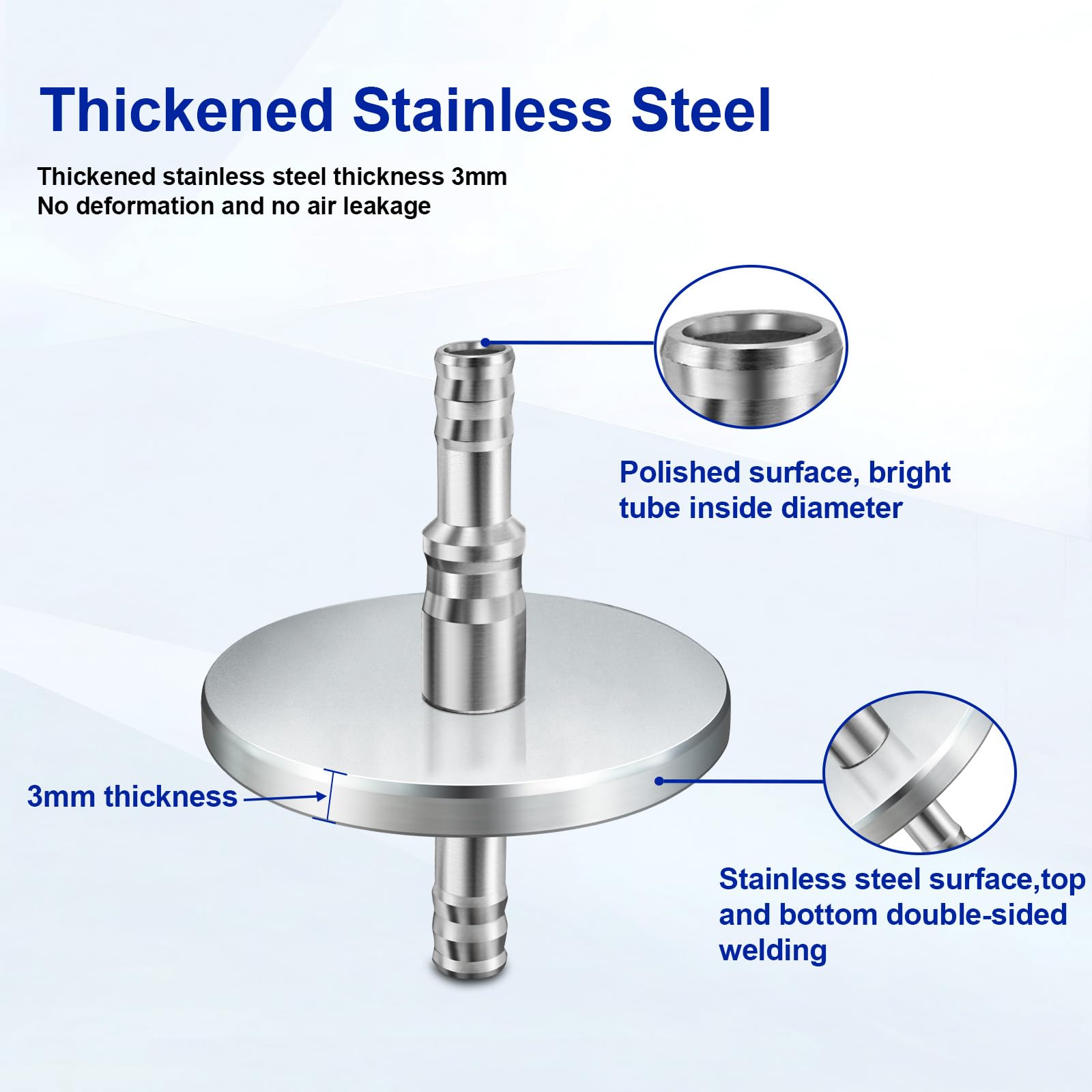 GL45 Stainless Steel Mobile Phase Filling Cap -3