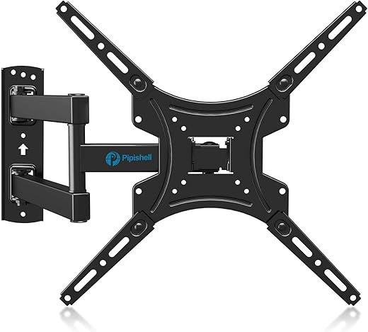 Full Motion TV Wall Mount Bracket Articulating Arms Swivels Tilts Extension Rotation for Most 13-55 Inch LED LCD Flat Curved...