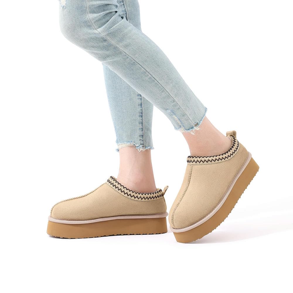 GLDFW - Pantuflas de invierno para mujer, esponjosas, cálidas, para exteriores, de algodón, con forro de felpa, gris, 40 EU