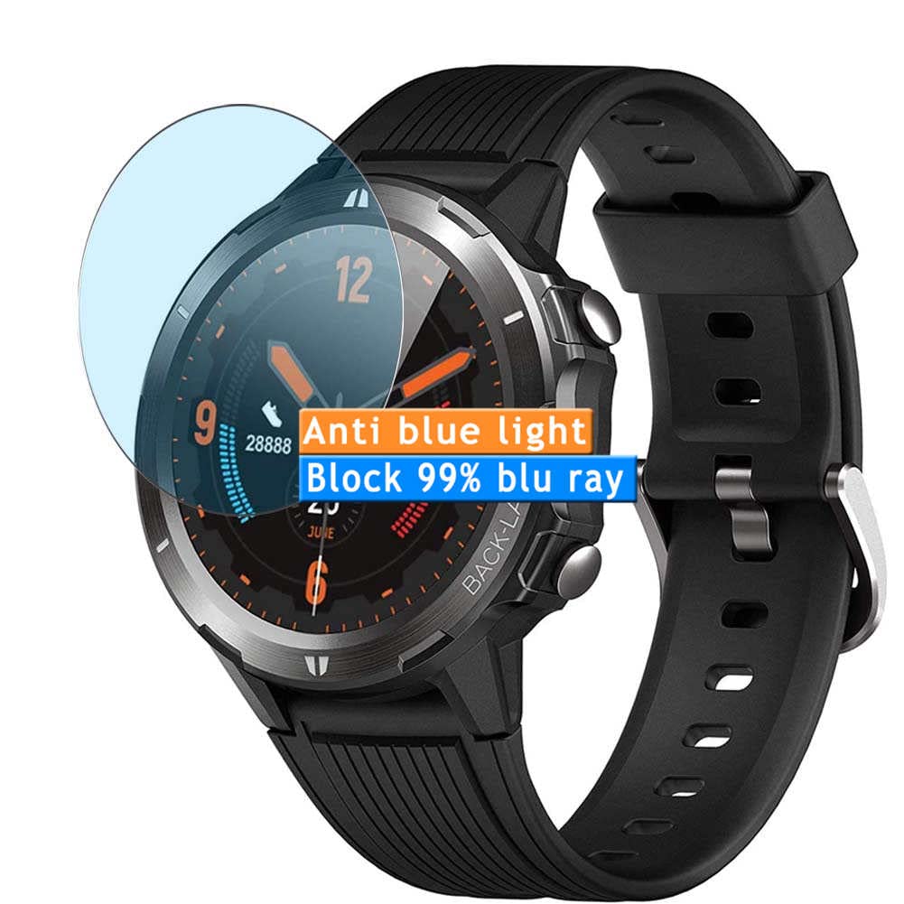 3-Pack Anti Blue Light Screen Protector, compatible with LATEC ID216 1.3" Smartwatch Smart Watch TPU Film Protectors Sticker [ Not Tempered Glass ]