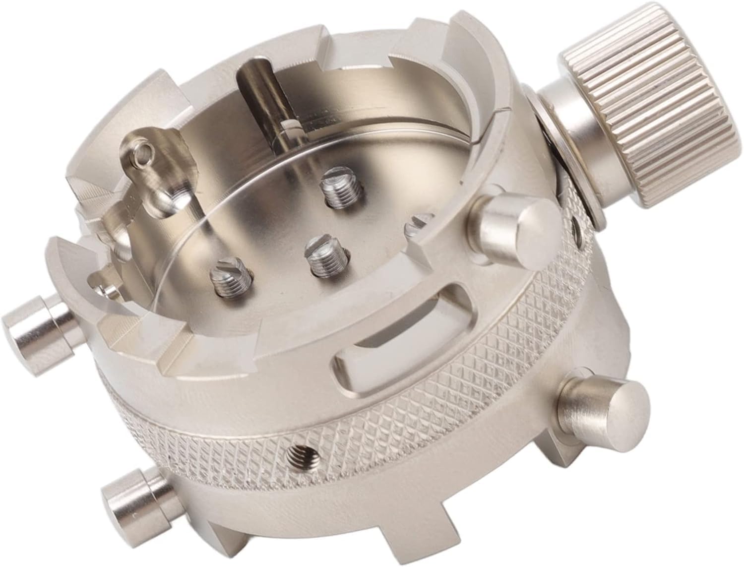 Base de Support de Mouvement de Montre en Acier Inoxydable, pour Outil de réparation 7750 avec colonnes en Laiton