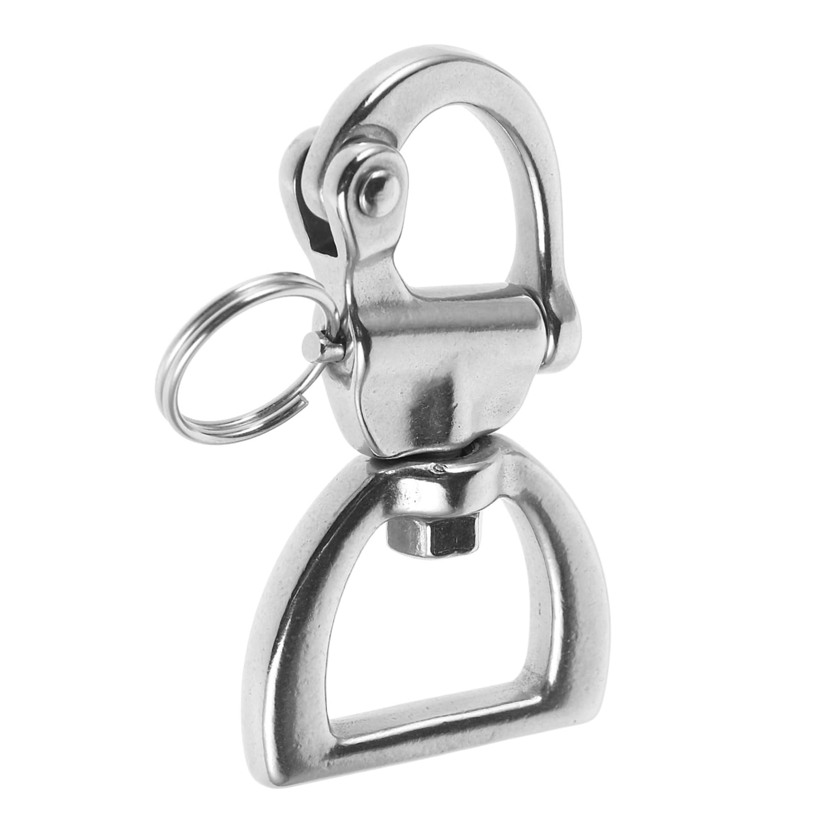 NAMOARLY Sailing Rigging Shackles Stainless Steel Yacht Buckle Rotated Spring Shackle Quick Release Buckle Yacht Safety