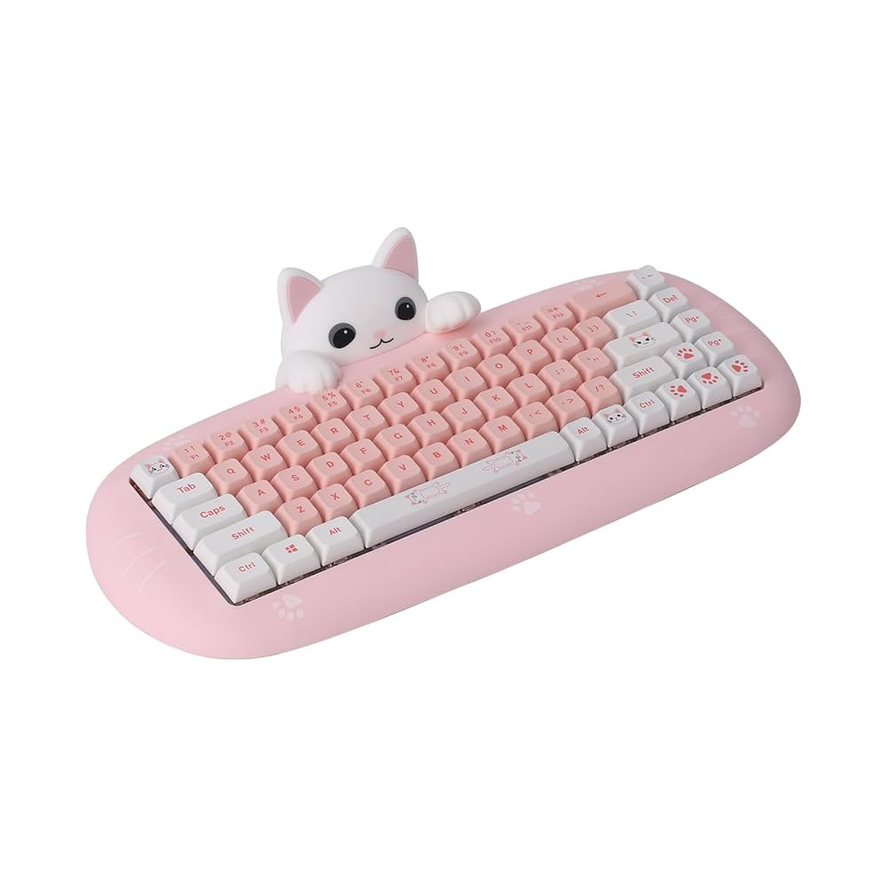 イカ娘キーボード新品未使用 Amazon | OUSEITECH M68メカニカルキーボード ワイヤレス 68キー