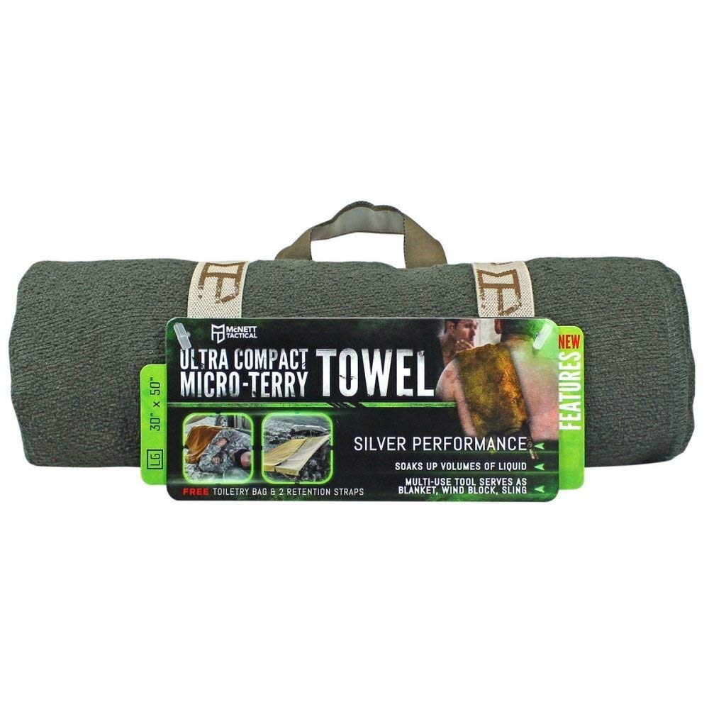 Quick Dry and Compact Micro-Terry Towel, Large, 30” x 50”