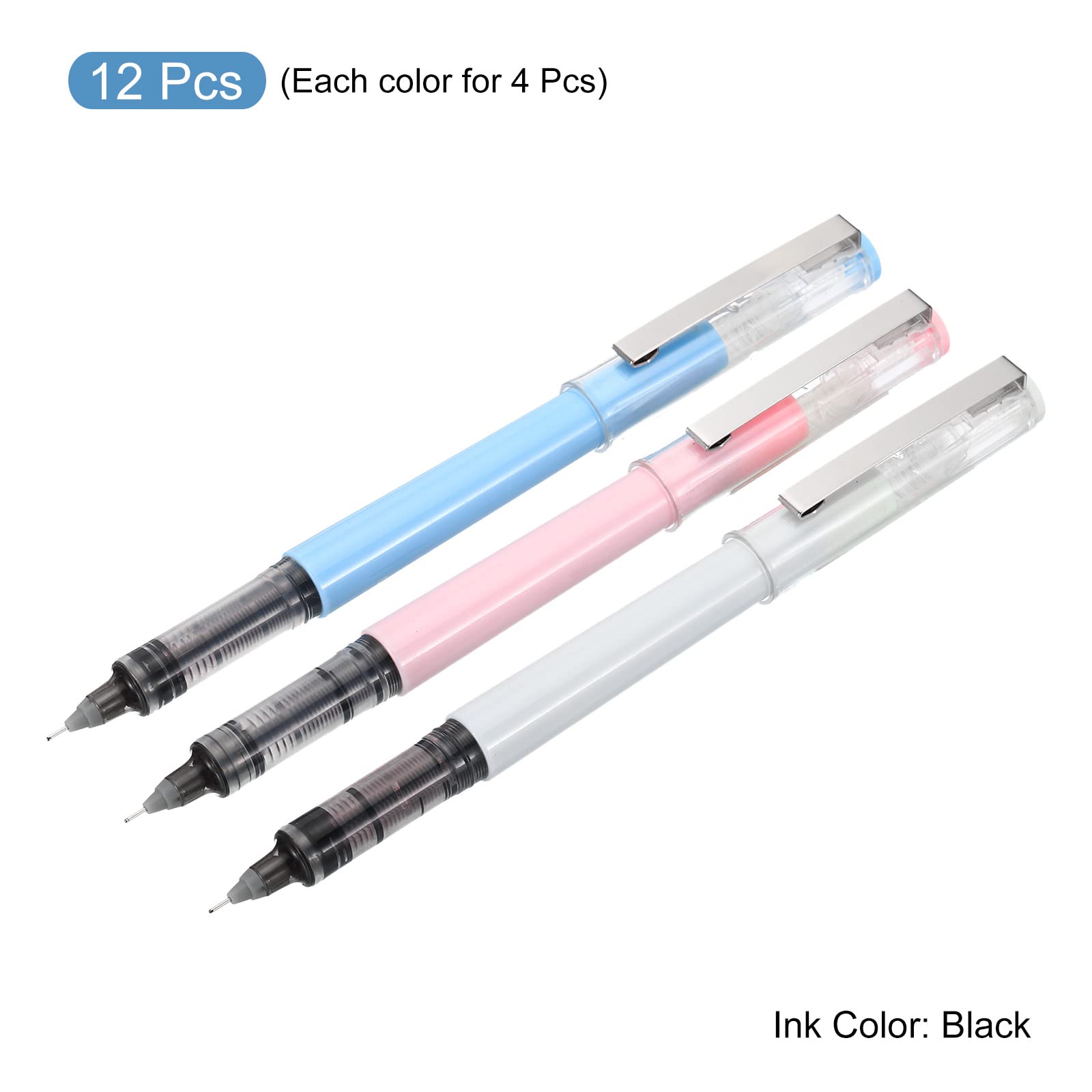PATIKIL 5.12" Black Ink Gel Pens - Image 3