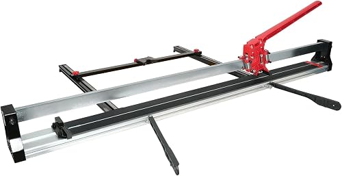 48 in Manual Tile Cutter, Large Format Tile Cutter with Laser Guide(<5mW) | Handles 0.23-0.67 Inch Thick Material and 0.6 Inch Narrow Cuts for Ceramic Tile, Flooring and Renovation Projects