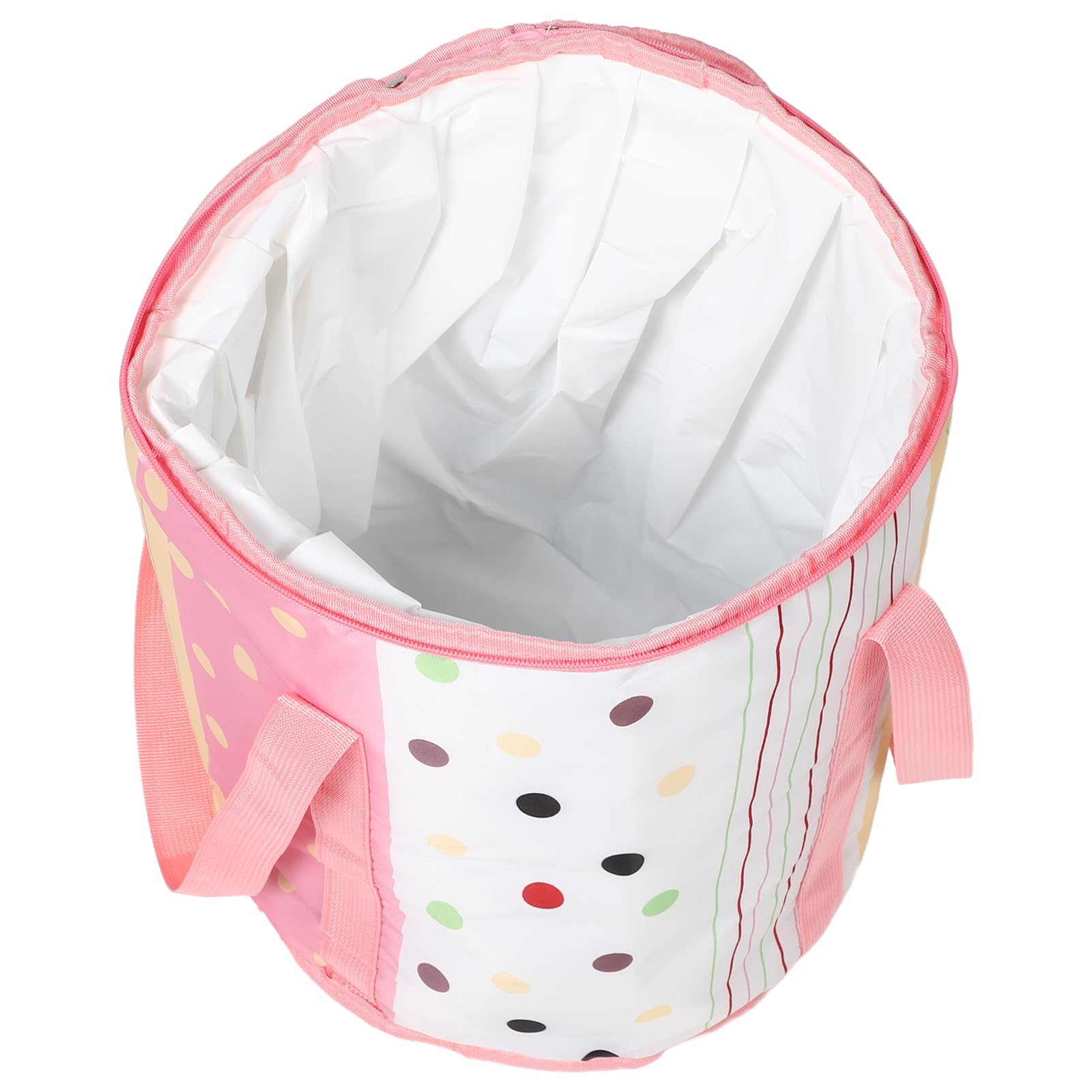 KICHOUSE Portable Foldable Foot Bath Bucket with Lid Insulated Pink Foot Soaking Spa Tub for Travel Home and Outdoor Use Compact Design with Constant Temperature Feature for Dormitories and