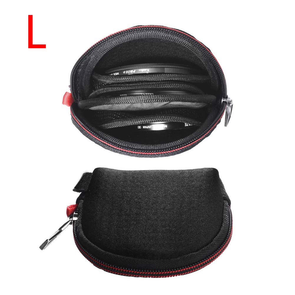 Bolsa de Transporte para Filtros de Cámara, Impermeable y a Prueba de Golpes, para Almacenar Lentes y Filtros Redondos y Cuadrados