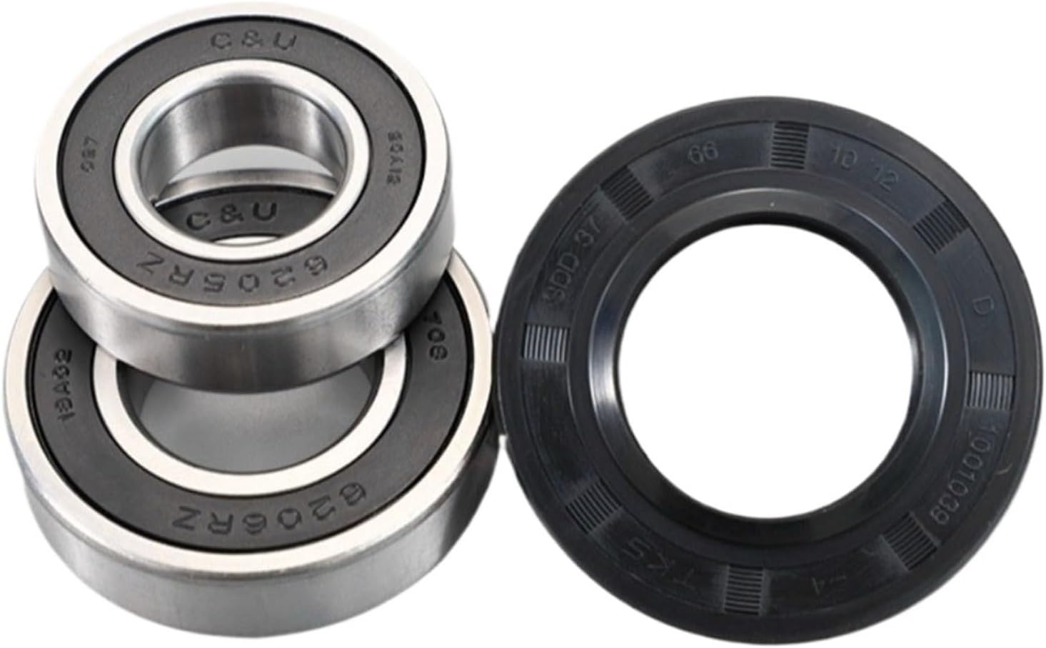 1pc 6205RZ 6206RZ D35 65.55 D37 66 Bearing Kit With Oil Seal For Washing Machine Washer Replacement Parts(6205RZ 6206RZ D35)