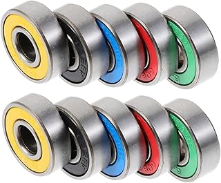 Toddmomy 50 Pçs Rolamentos De Scooter Acessórios De Skate Rodas Cruiser Rolamento De Roda De Skate Rolamentos Deslizantes Rolamentos Giratórios De Metal Rolamentos De Em