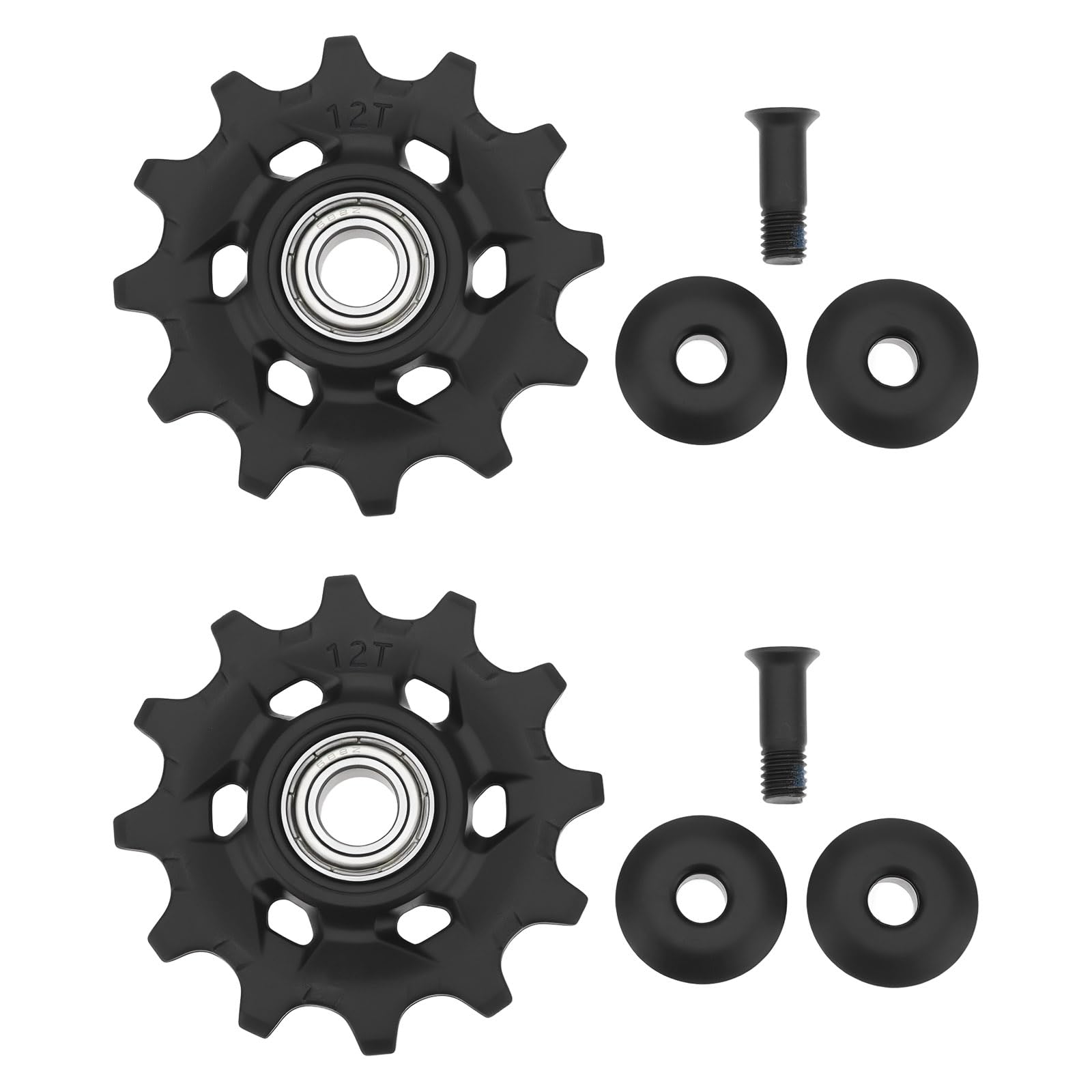 SG Store 2Pcs Bicycle Rear Derailleur Pulley 11 Speed 12T Jockey Wheel Compatible with SRAM XX1/XO1/GX