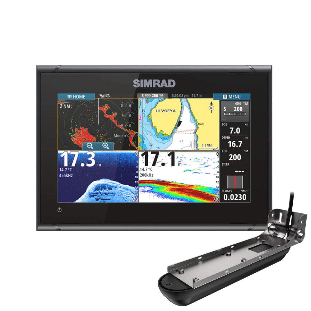 Simrad GO9 XSE - W/​Active Imaging 3-​IN-​1 TRANSDUCER